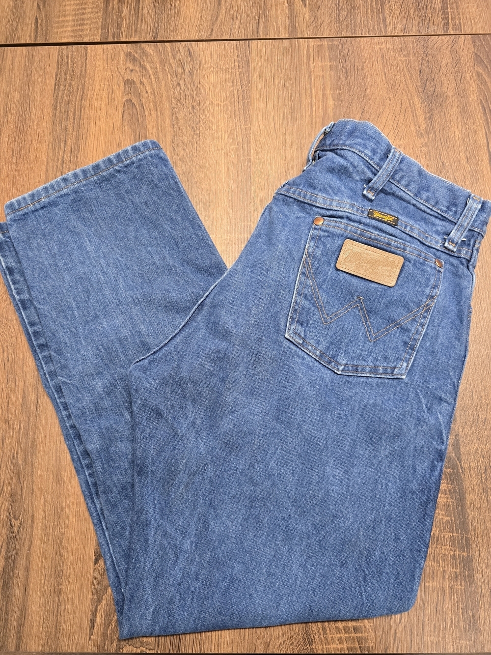 Wrangler 13MWZ Cowboy Cut Original Fit Jeans Mens 36x29 Blue